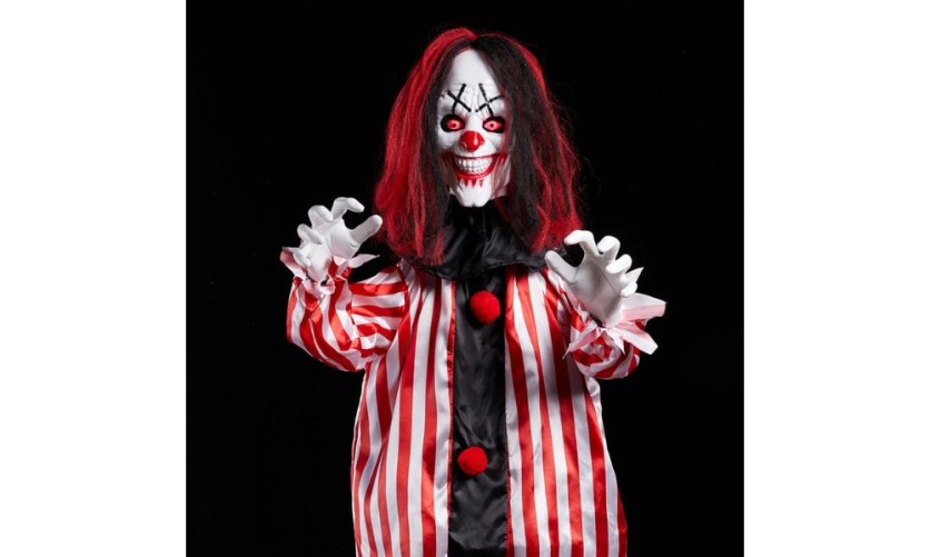 Moonflor 68" Halloween Animatronics, Motion-Activated Clown